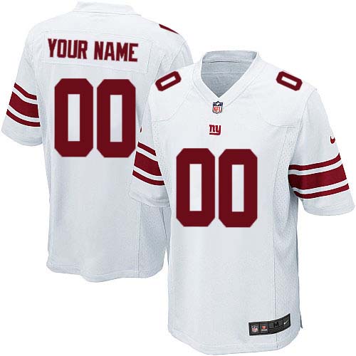 Nike New York Giants Customized White Stitched Youth NFL Jersey